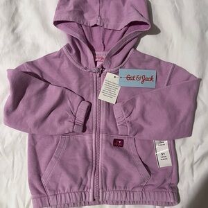Cat & Jack Lavender Kids Zip-Up Hoodie